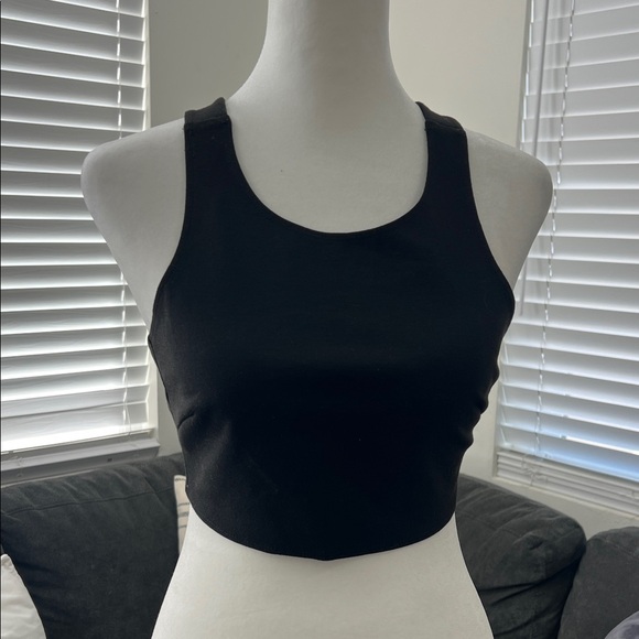 BCBGeneration Sleek Black Crop Top - Picture 3 of 10
